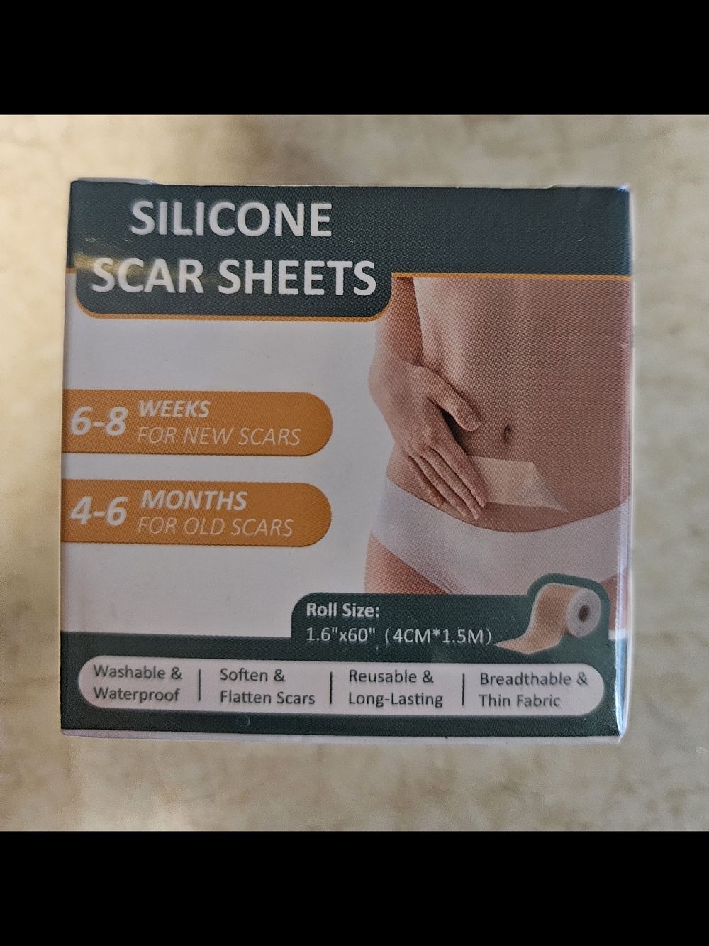 Silicone Scar Sheets Roll - Beige Skin Tone Scar Care